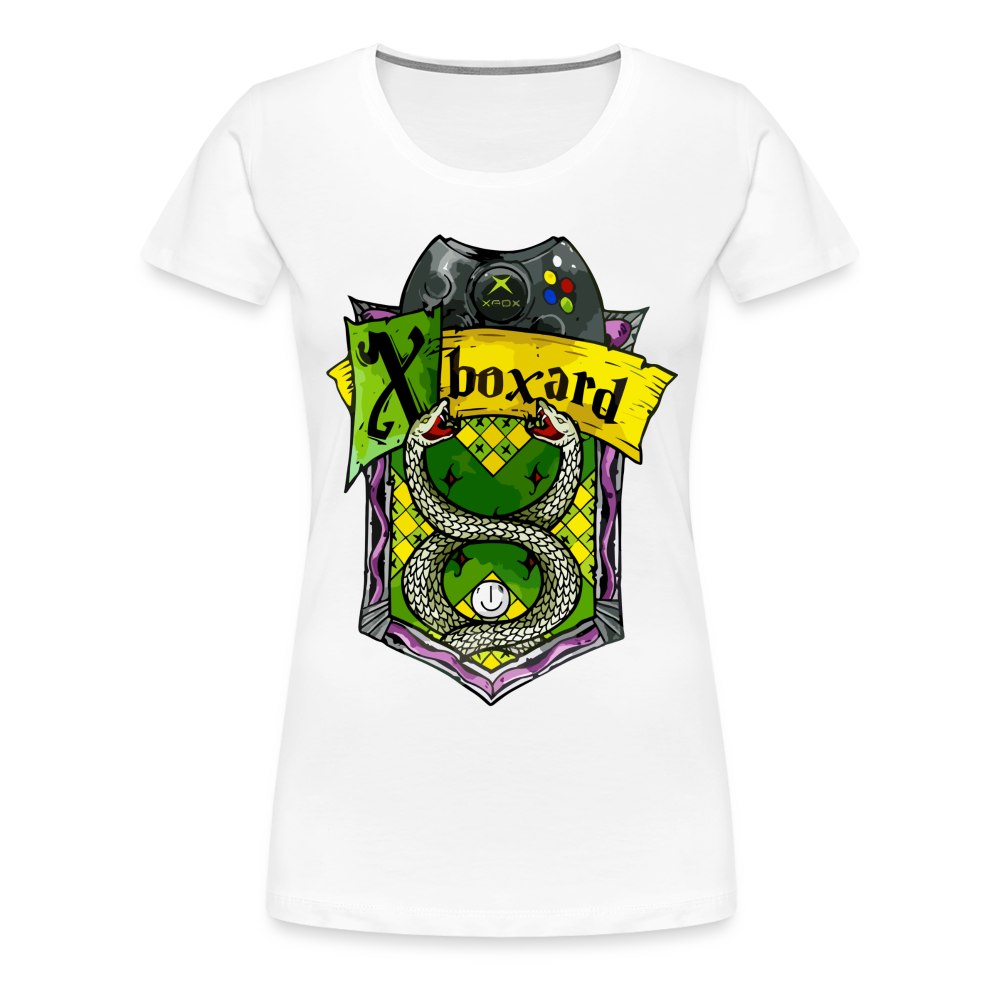 T shirt Femme Blanc XBOXARD Big Logo Bazar Du Grenier