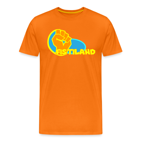 T-shirt Homme Orange FISTILAND Logo Classic - orange