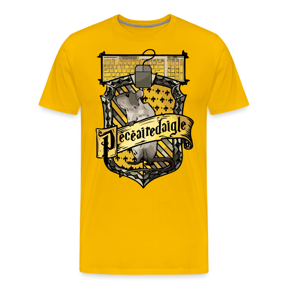 T-shirt Homme Jaune PECEAIREDAIGLE - Big Logo - jaune soleil