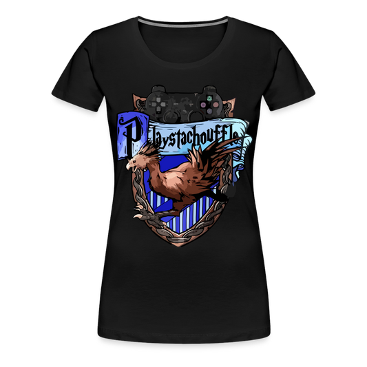 T-shirt Femme Noir PLAYSTACHOUFFLE - Big Logo - noir