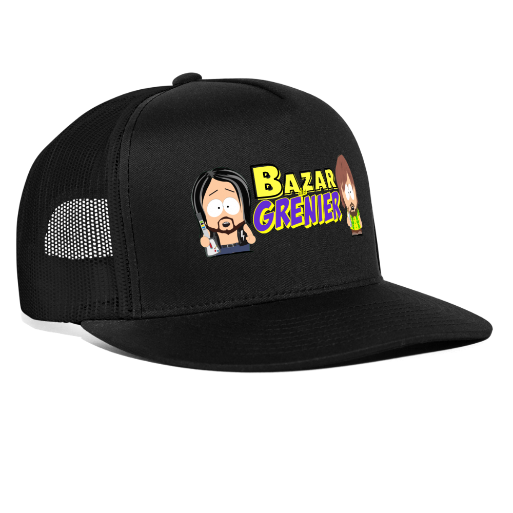 Casquette Trucker Noire Bazar Du Grenier SP 3 - noir/noir