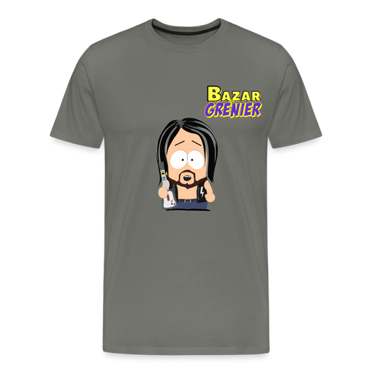 T-shirt Homme Gris Bazar Du Grenier SP 2 - asphalte