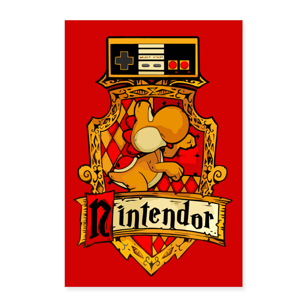 Poster NINTENDOR  40 X 60 cm - blanc