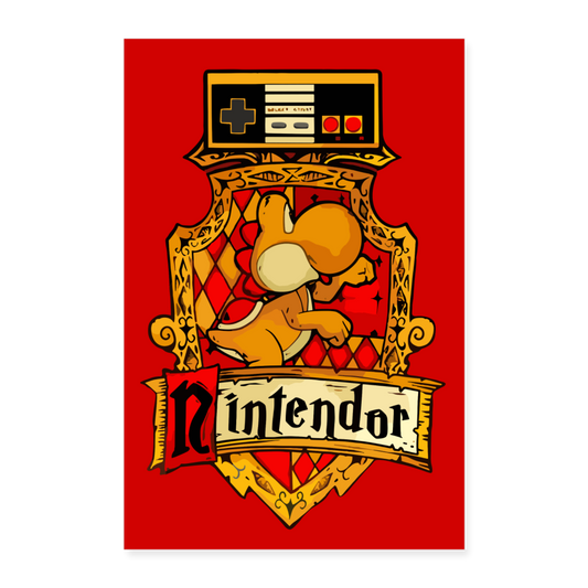 Poster NINTENDOR  40 X 60 cm - blanc