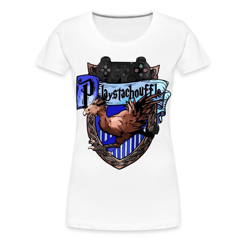 T-shirt Femme Blanc PLAYSTACHOUFFLE - Big Logo - blanc