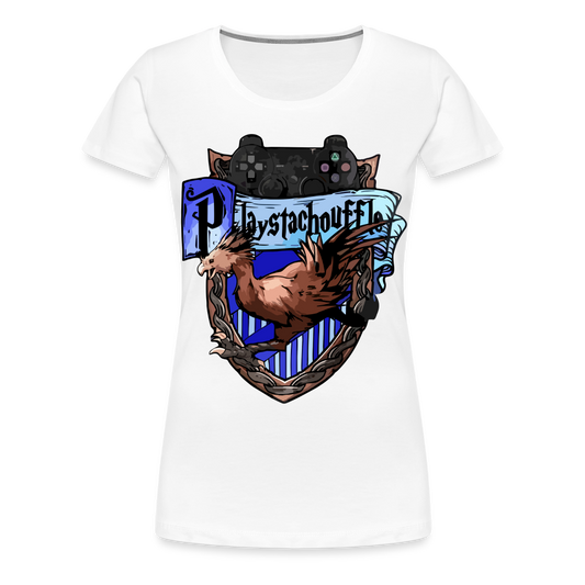 T-shirt Femme Blanc PLAYSTACHOUFFLE - Big Logo - blanc